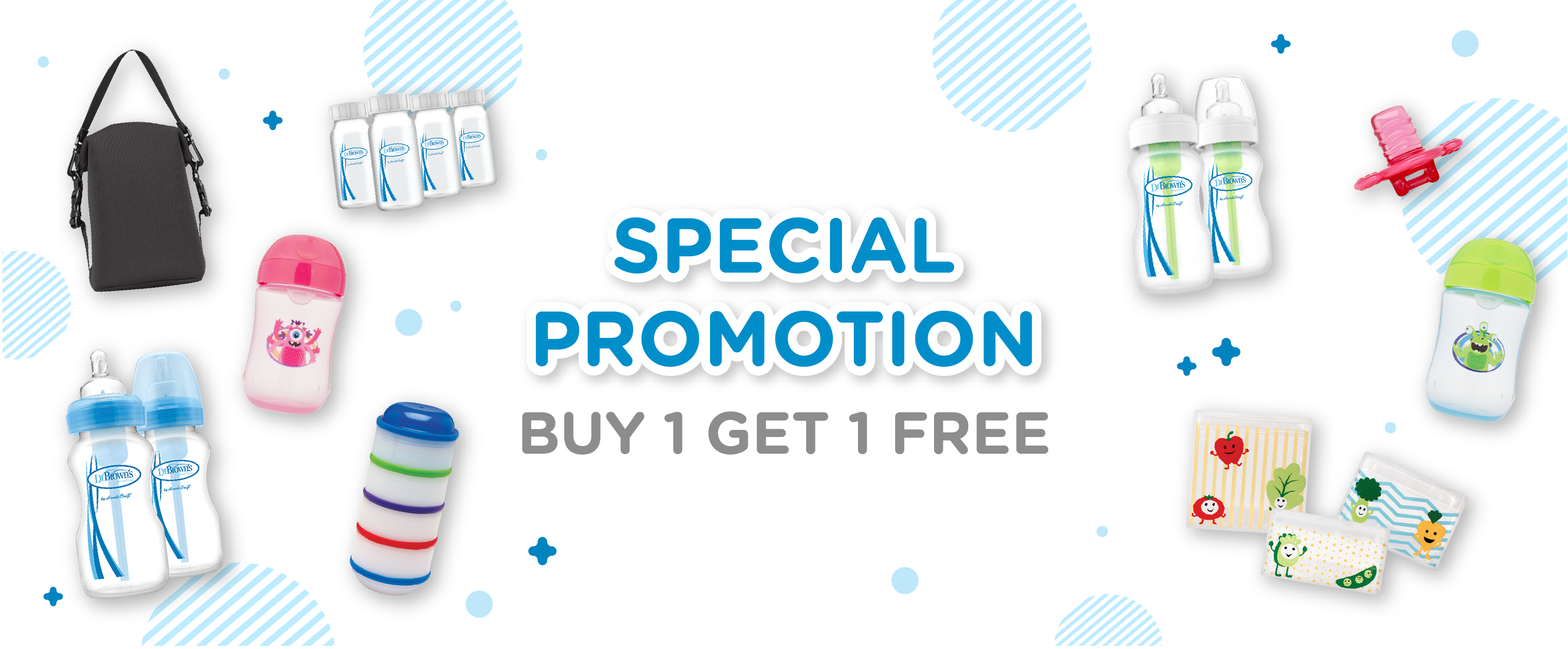 Dr. Brown's Buy 1 Get 1 Promotion