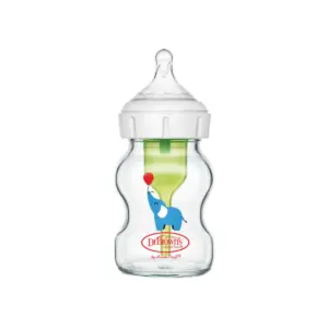 Dr. Brown's 5oz/150ml Glass Wide-Neck Options+ Deco Baby Bottle