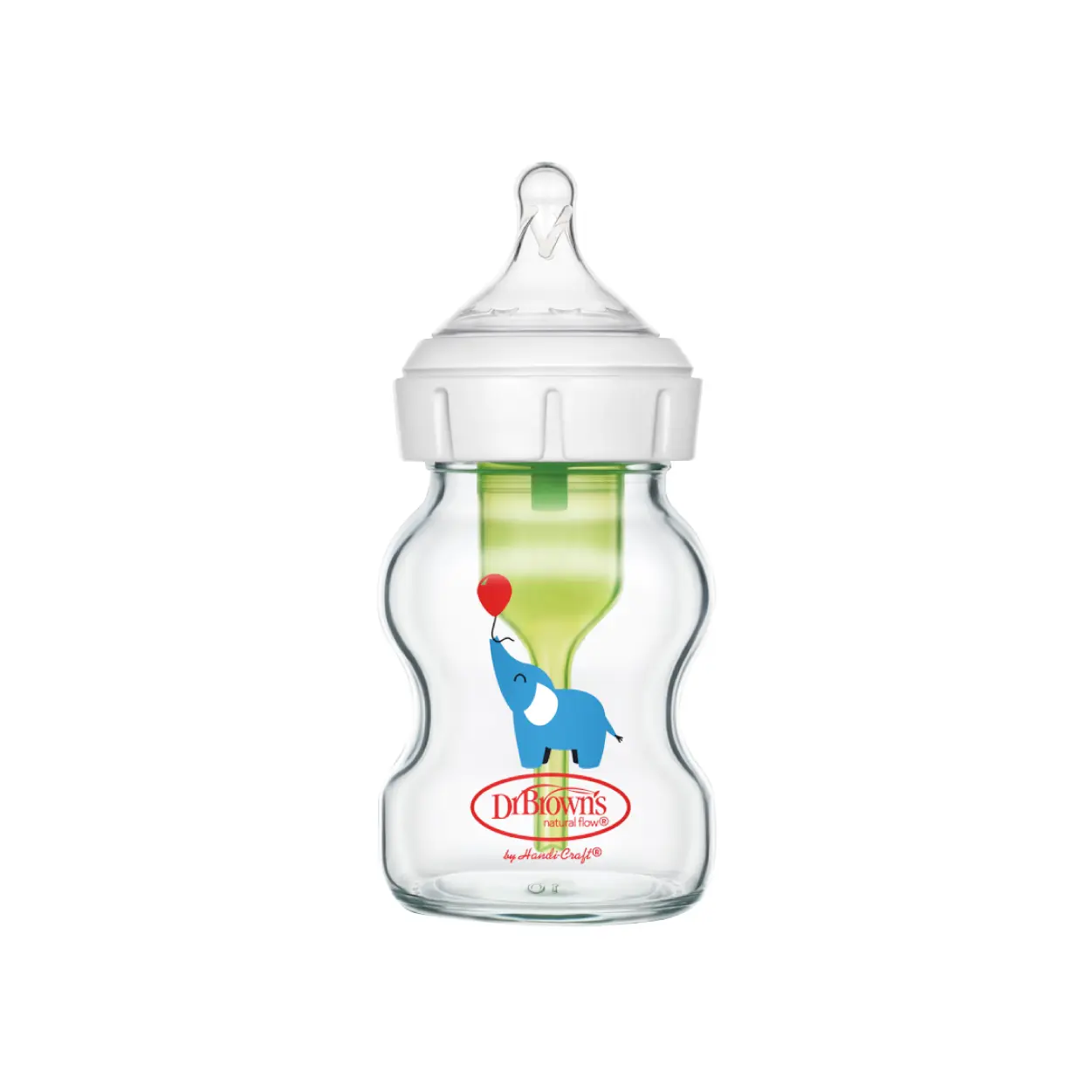 Dr. Brown's 5oz/150ml Glass Wide-Neck Options+ Deco Baby Bottle