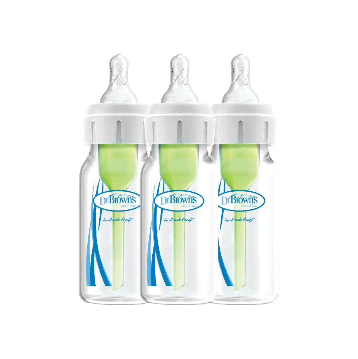 [Fully Vented Bottle] Dr.Brown’s 2oz / 4oz / 8oz  PP Narrow Neck “Options+” Baby bottle,1-Pack / Botol Susu / Botol Bayi