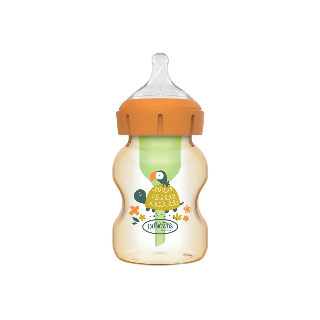 Dr. Brown's 5oz/150ml PPSU Wide Neck Options+ Deco Baby Bottle