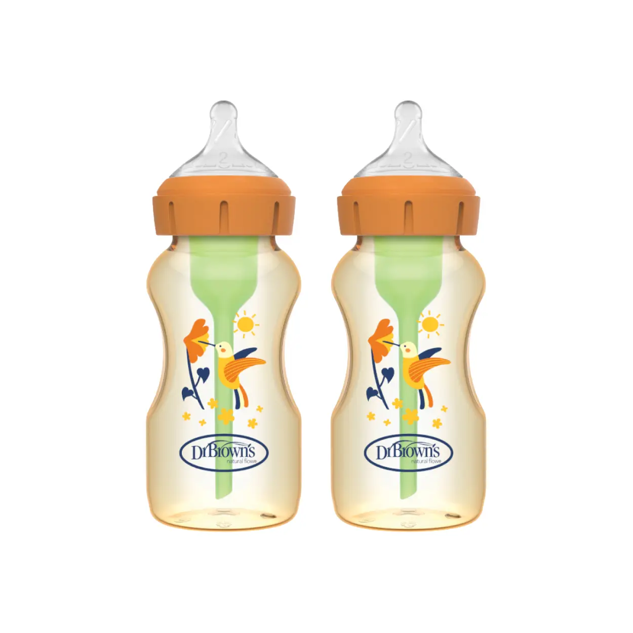 [BELI 2 LEBIH HEMAT] Dr. Brown’s 5oz/9oz PPSU Wide Neck Options+ Deco / Botol Susu / Botol Bayi – 2 pack