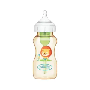 Dr. Brown's 9oz/270ml PPSU Wide Neck Options+ Deco Lion Baby Bottle