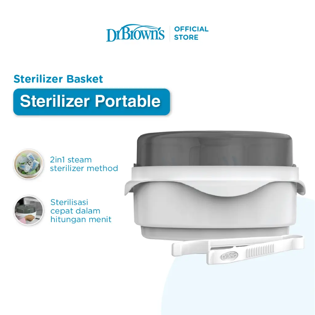 Dr. Brown’s Microwave Steam Sterilizer Basket – Alat Sterilisasi Perlengkapan Botol Susu