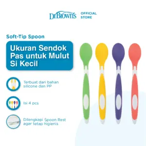 Dr.Browns Soft - Tip Spoon / Sendok makan bayi / Sendok bayi / Peralatan Makan MPASI