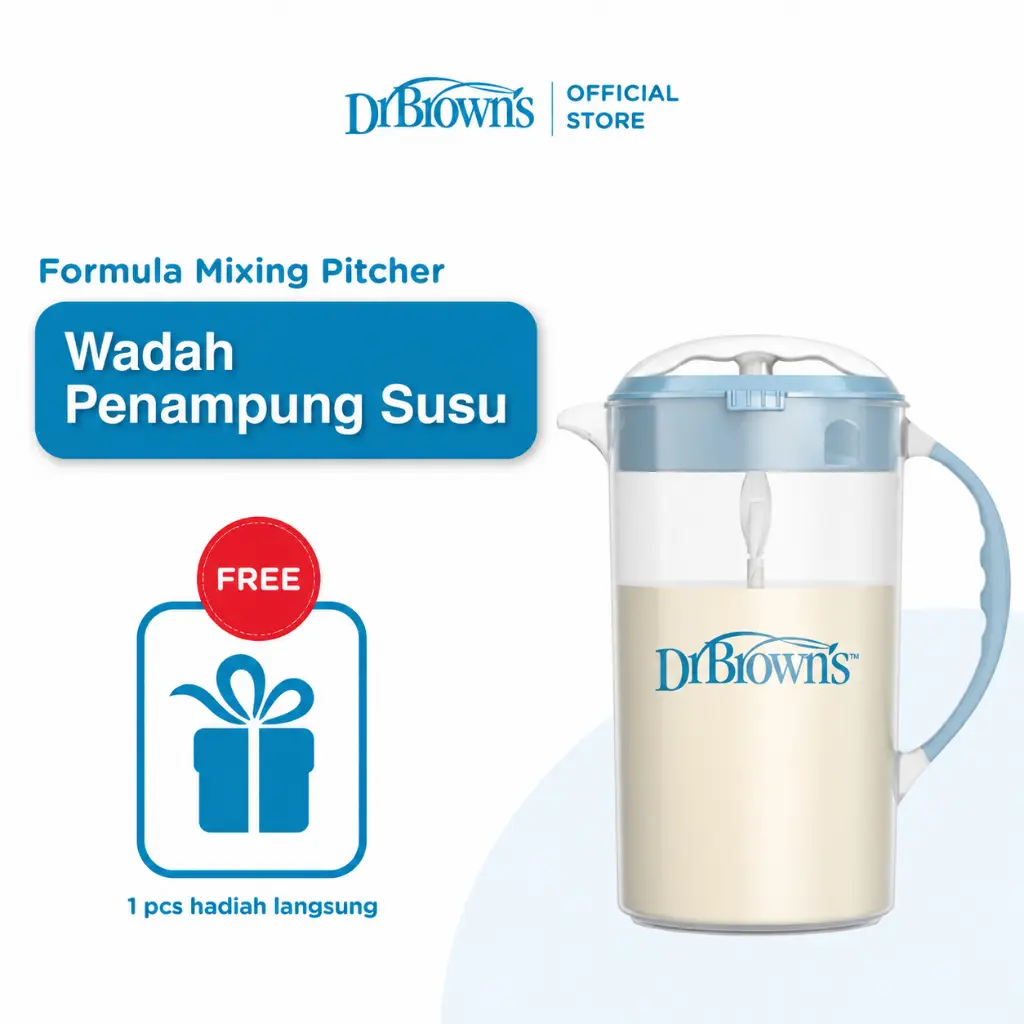 Dr. Brown’s Formula Mixing Pitcher – Pengaduk ASI / Susu Formula Tanpa Menghasilkan Buih dan Gelembung