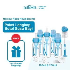[HEMAT HINGGA 400RB] Dr. Brown's PP Narrow Anti-Colic Options+ Baby Bottle Newborn Kit / Botol Susu / Perlengkapan Botol Susu Bayi