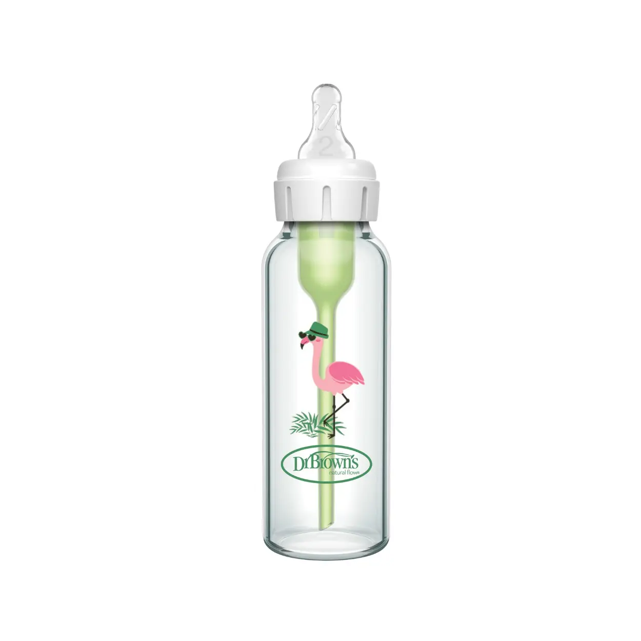 Dr. Brown's 8oz/250ml Glass Narrow Options+ Bottle Deco
